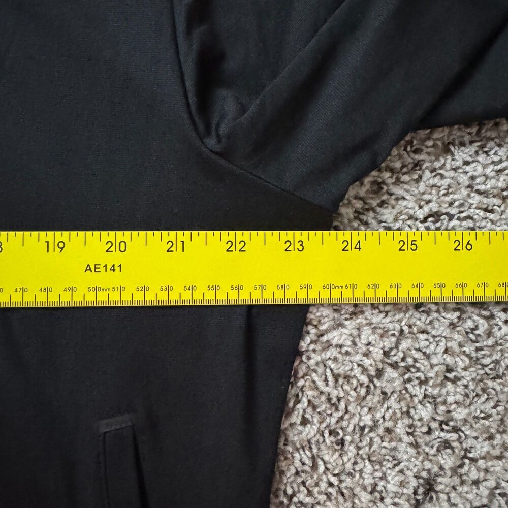 Castore Hoodie Mens XXL Black Full Zip Poly Wool Blend Active Wear Athlesiure - Picture 4 of 8